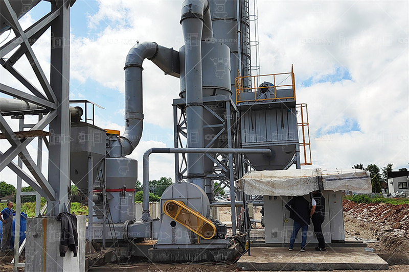XZM Ultrafine Mill operational diagram showing grinding chamber and classifier