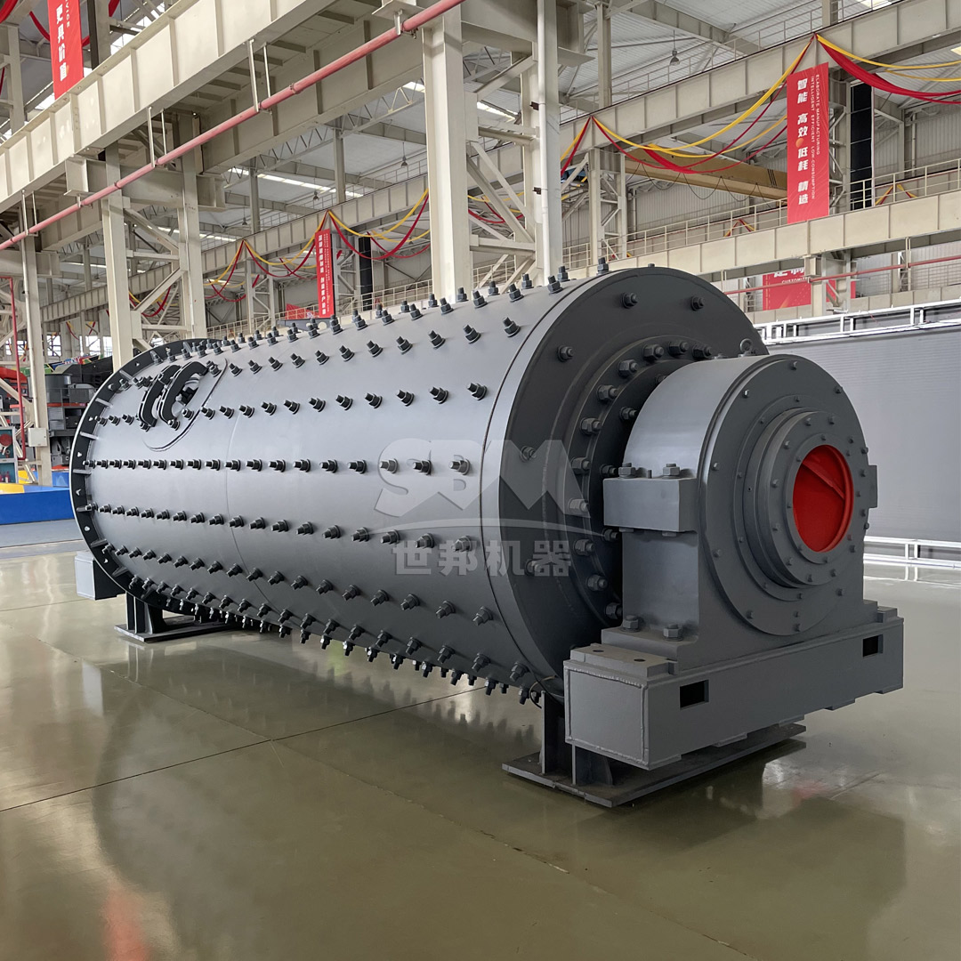 Ball mill installation for gypsum grinding