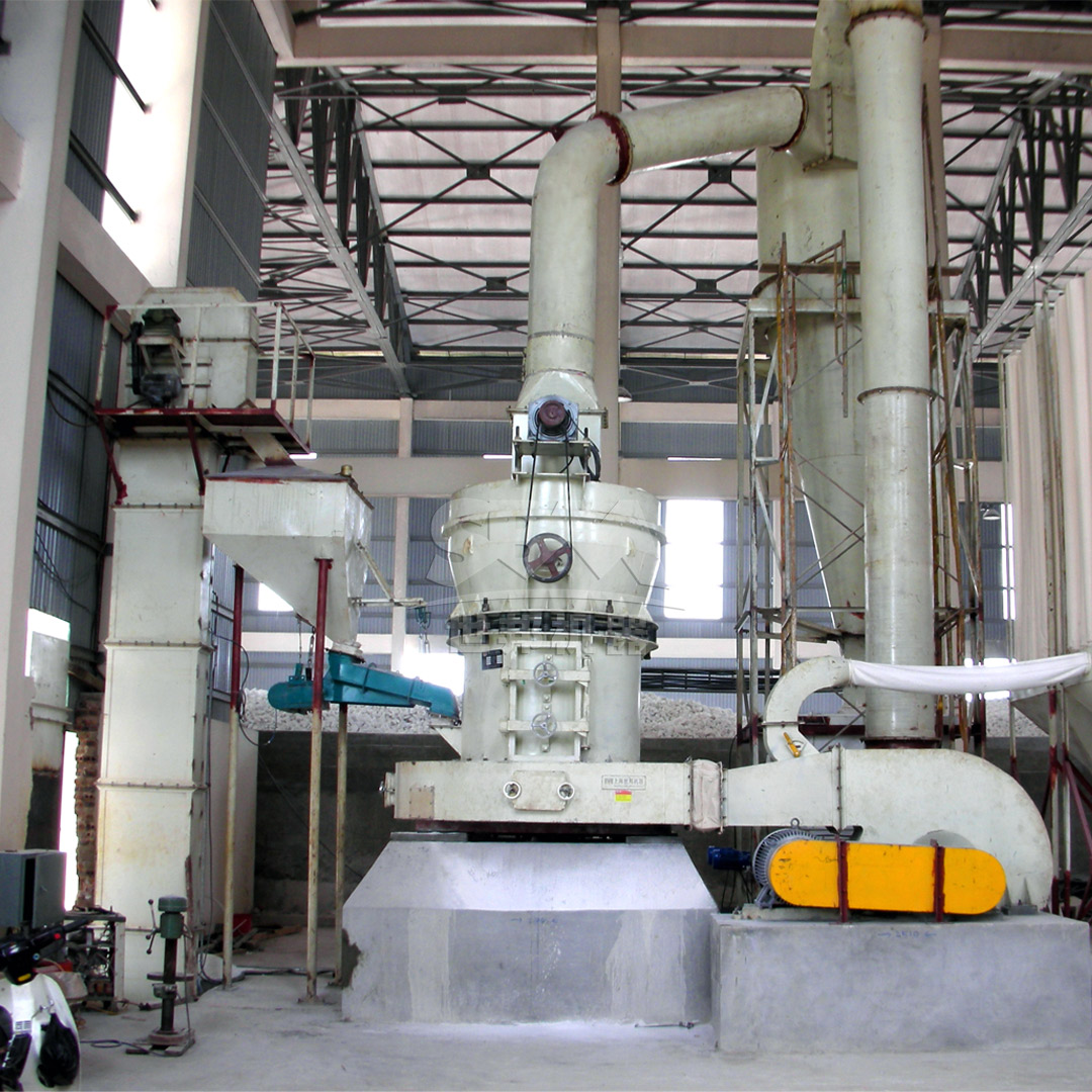 Hammer mill crushing limestone for stone powder production