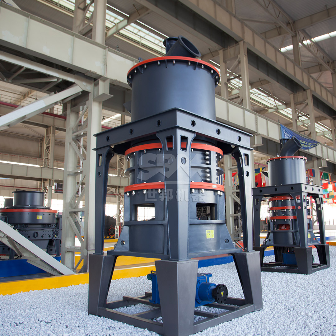SCM Ultrafine Mill in operation grinding steel slag into micro powder