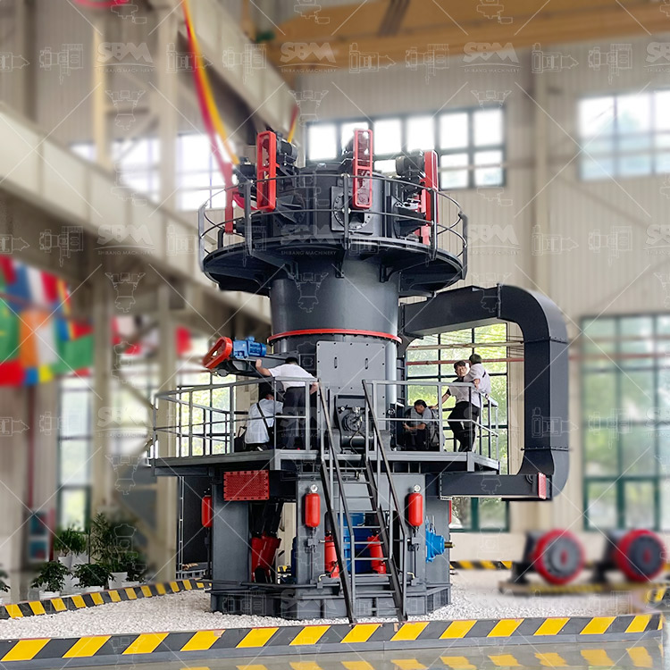 Vertical roller mill grinding petroleum coke in production line